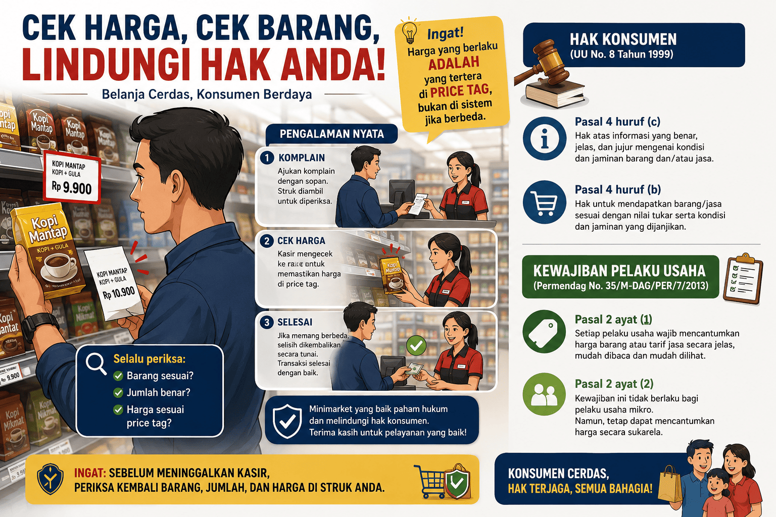 Cek Barang dan Harga Untuk Melindungi Hak Anda